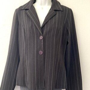 A.BYER VINTAGE PINSTRIP BLAZER SUIT JACKET LIGHTWEIGHT
